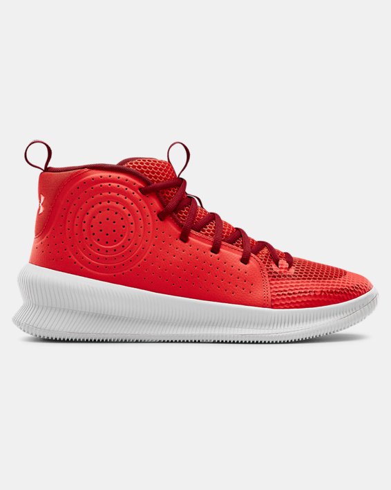 Chaussures de basket UA Jet pour homme, Red, pdpMainDesktop image number 0